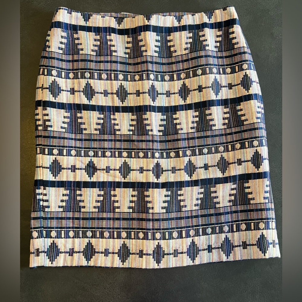 Ann Taylor Pattern Skirt - Multi-Colored - Size 8